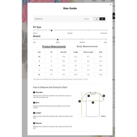 NWT SHEIN EZ wear Tie Dye Tee Size‎ XL - Picture 6 of 8